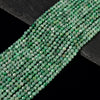 Natural Colombia Emerald Gemstone Grade AAA Micro Faceted Round 4MM Loose Beads 7.5 inch Half Strand (80020687-P119)