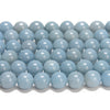 Angelite Blue Color Jade Gemstone Round 8MM Loose Beads 14.5 inch Full Strand (80020092-D618)