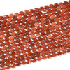 Natural Red Jasper Gemstone Micro Faceted Oval 8X6MM Loose Beads 7.5 inch Half Strand (80021472-D717)