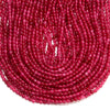 Ruby Red Color Jade Gemstone Round 4MM Loose Beads 14.5 inch Full Strand (80020071-D616)