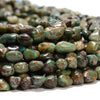 100% Genuine Natural Green Turquoise Gemstone Pebble Nugget Chip 5-7MM Loose Beads (D610)