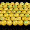 Yellow Turquoise Gemstone Round 8MM 14MM Loose Beads (D557)