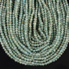 Natural Aqua Apatite Gemstone Round 3MM 4MM 5MM Loose Beads 15inch Full Strand (D686)