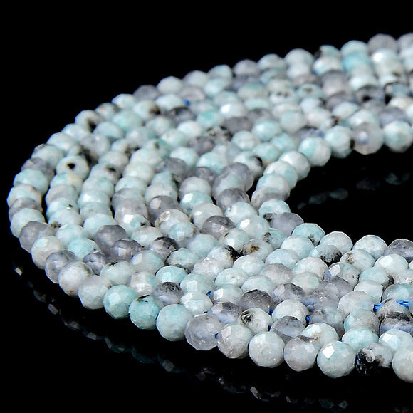 Natural Hemimorphite Gemstone Grade AA 2MM Micro Faceted Round Loose Beads 15 inch Full Strand (80018188-P95)
