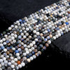 Natural Sodalite Gemstone Micro Faceted Round 4MM Loose Beads 15 inch Full Strand (80020508-P114)