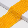 Yellow Jade Gemstone Round 6MM Loose Beads 14.5 inch Full Strand (80020227-D628)