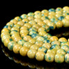 Yellow Turquoise Gemstone Round 6MM Loose Beads 15 inch Full Strand (80018488-D490)