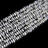 Natural Rainbow Moonstone Gemstone Pebble Nugget Freeform Rondelle 8-10MM Loose Beads (D558)