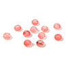 Cherry Quartz Gemstone Large Hole Beads Rondelle Donut 14MM BULK LOT 2,6,12,24,50 Beads (80021195-S63)