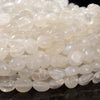 Natural Rainbow Moonstone Gemstone Pebble Nugget 6-8MM Loose Beads (D641)