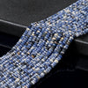 Natural Blue Sapphire Gemstone Grade AA 4X2MM Micro Faceted Rondelle Loose Beads 15 inch Full Strand (80018102-P87)