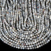 Natural Labradorite Gemstone Grade AA Micro Faceted Round 5MM Loose Beads (P99)