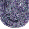 Purple Green Jade Gemstone Round 4MM Loose Beads 14.5 inch Full Strand (80020081-D617)