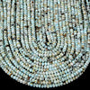 Natural Dominican Larimar Gemstone Grade A 5X3MM Micro Faceted Rondelle Loose Beads 15 inch Full Strand (80018123-P89)