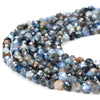 Natural Blue Kyanite Gemstone Grade A 2MM Micro Faceted Round Loose Beads 15 inch Full Strand (80018200-P95)