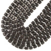 Lava Gemstone Faceted Round Tube Hexagon 12X8MM Loose Beads (D725)