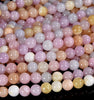 Pink Yellow Persian Jade Gemstone Round 4MM 6MM 8MM 10MM Loose Beads (D571)