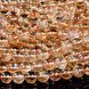 Natural Translucent Citrine Gemstone Grade AA Round 4MM 5MM 6MM 7MM 8MM 9MM Loose Beads (D486)