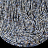 Natural Rare White Sodalite Gemstone Grade A Micro Faceted Rondelle 3X2MM Loose Beads (P87)