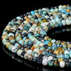 Natural Blue Opal Gemstone Grade A Micro Faceted Rondelle 4X3MM Loose Beads (P89)