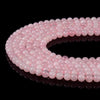 Rose Pink Jade Gemstone Round 6MM Loose Beads 14.5 inch Full Strand (80020209-D627)