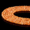 Tangerine Jade Gemstone Facetecd Round 6MM Loose Beads (D630)