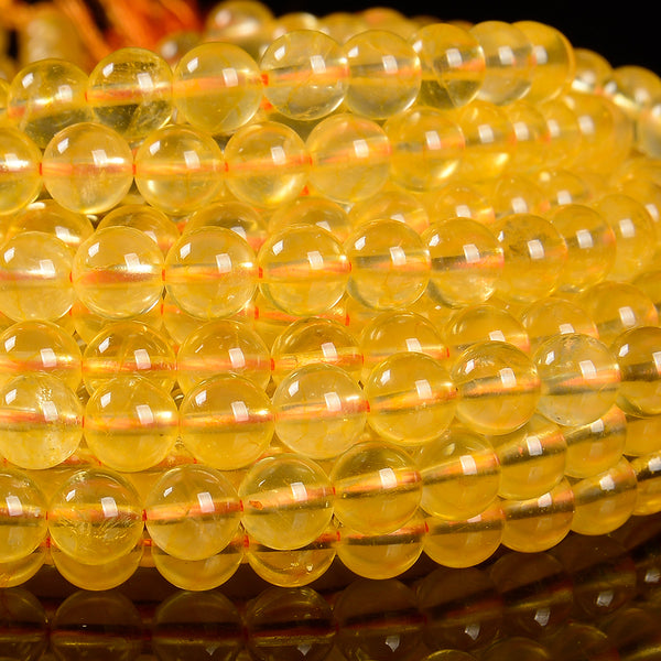 Citrine Gemstone Grade AAA Round 8MM 10MM Loose Beads (D583)