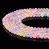Morganite Color Jade Gemstone Facetecd Round 6MM Loose Beads (D630)