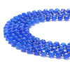 Blue Jade Gemstone Faceted Prism Double Point Cut 8MM Loose Beads (D634)