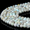 Natural Dominican Larimar Gemstone Grade A Micro Faceted Round 3MM 5MM Loose Beads 15 inch Full Strand (P95)