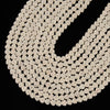 Ivory White Lava Gemstone Love Heart 6MM Loose Beads (D643)