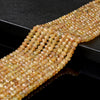 Natural Honey Yellow Apatite Gemstone Grade AAA Micro Faceted Rondelle 4X3MM 6X4MM Loose Beads (P91)