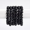 100% Rough Natural Agni Manitite Tektite Gemstone Round Bracelet 10-11MM 7.5 inch Strand (80020966-S53)