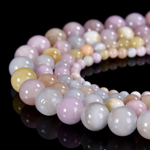 Pink Yellow Persian Jade Gemstone Round 4MM 6MM 8MM 10MM Loose Beads (D571)