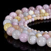 Pink Yellow Persian Jade Gemstone Round 4MM 6MM 8MM 10MM Loose Beads (D571)