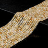 Natural Citrine Gemstone Grade AA Micro Faceted Rondelle 4X3MM Loose Beads (P91)