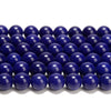 Lapis Blue Color Jade Gemstone Round 8MM Loose Beads 14.5 inch Full Strand (80020090-D618)