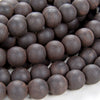 Natural Matte Ebony Black Sandalwood Mala Meditation Beads Round 6MM 8MM 10MM 12MM Loose Beads 16 inch BULK LOT (10-W0)