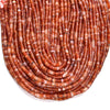 Carnelian Red Agate Gemstone Heshi Rondelle Slice 4X2MM Loose Beads 14.5 inch Full Strand (80019468-P105)