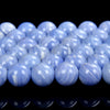 Blue Lace Agate Gemstone Round 6MM 8MM Loose Beads (D517)