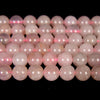 Natural Madagascar Rose Quartz Gemstone Round 8MM 9MM Loose Beads (D656)