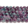 Fluorite Color Jade Gemstone Round 8MM Loose Beads 14.5 inch Full Strand (80020102-D619)