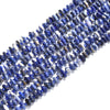 Natural Sodalite Gemstone Pebble Nugget Freeform Rondelle 8-10MM Loose Beads (D558)