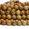 Natural Picture Jasper Gemstone Round 6MM 8MM 10MM Loose Beads (D711)