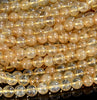 Yellow Cherry Quartz Gemstone Round 4MM 6MM 8MM 10MM 12MM Loose Beads (D551)