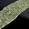 Olive Green Jade Gemstone Faceted Rondelle 4X3MM Loose Beads 13.5 inch Full Strand (80019523-P109)