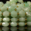Natural Green Aventurine Gemstone Micro Faceted Hexagon Star 11MM Loose Beads 7.5 inch Half Strand (80021527-D722)