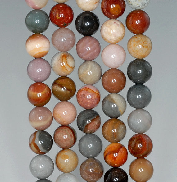 6mm Succor Creek Jasper Gemstone Round Loose Beads 15.5 inch Full Strand (90184404-400)