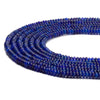 Lapis Blue Color Jade Gemstone Rondelle 4X2MM Loose Beads 14.5 inch Full Strand (80020063-D616)