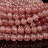 Natural Strawberry Quartz Gemstone Round 4MM 5MM 6MM 7MM 8MM 9MM 10MM Loose Beads (D586)